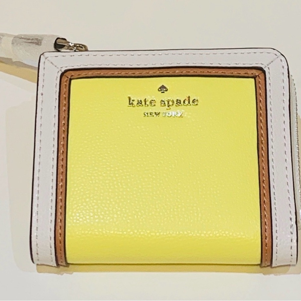 Kate Spade Patterson Drive Colorblock Small L-Zip Bifold Wallet,